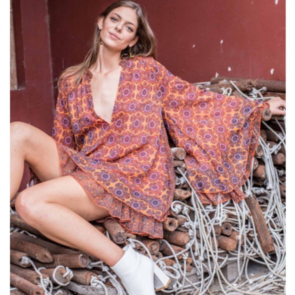 Free People Gabi Tunic in summer combo